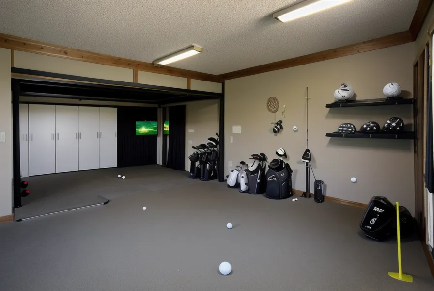 DIY swing clearance test using a pool noodle taped to a golf club