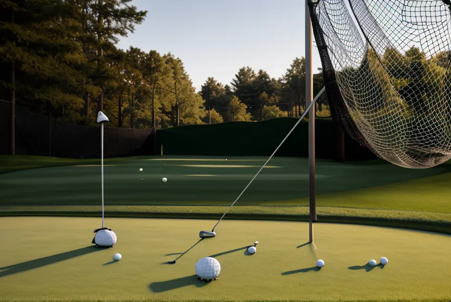 Comparison of the fabric texture between a golf hitting net and a professional impact screen.