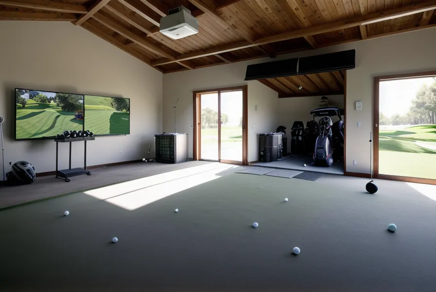 Simulator software showing club path and face angle data on a laptop
